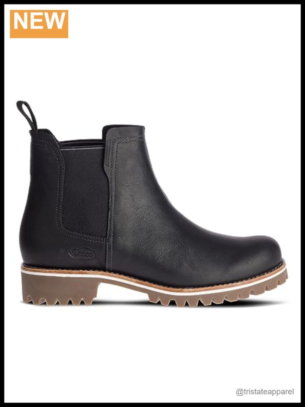 Chaco Leather Chelsea Boots Waterproof Ankle Boots Women's Pull-On